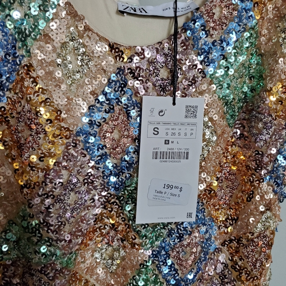 ZARA| LIMITED EDITION SEQUIN DRESS - Picture 12 of 17